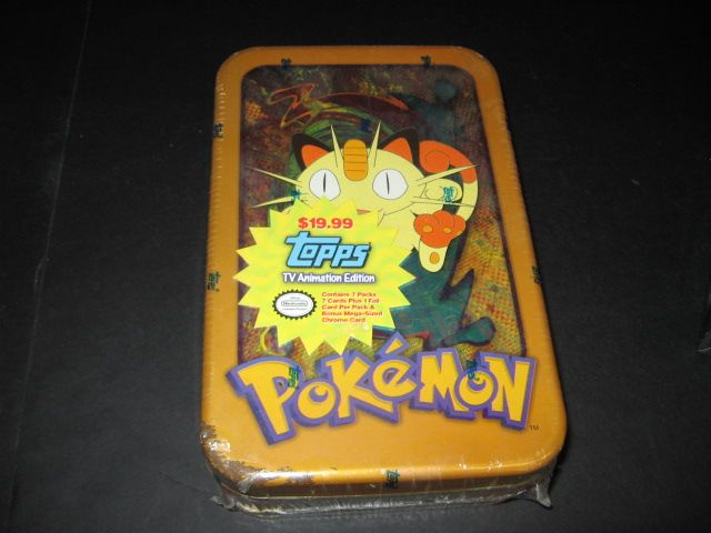 1999 Topps Pokemon TV Animation Tin Box