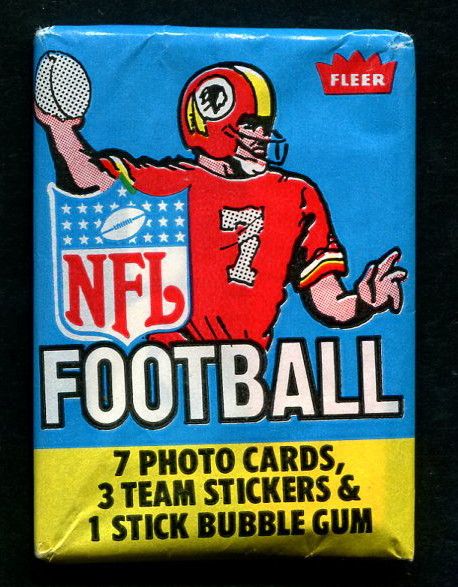 1979 Fleer Football Unopened Wax Pack