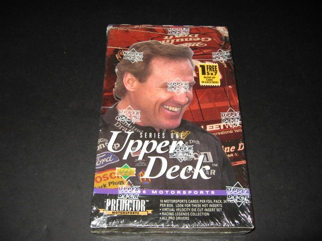 1996 Upper Deck Motorsports Series 1 Racing Race Cards Box (Hobby)