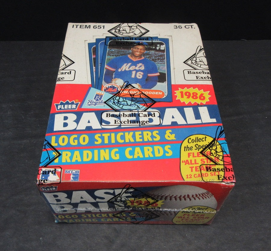 1986 Fleer Baseball Unopened Wax Box (BBCE)