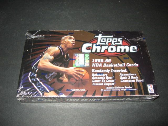 1998/99 Topps Chrome Basketball Box (Retail)