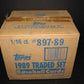 1989 Topps Baseball Traded Factory Set Case (Flat) (16 Sets)