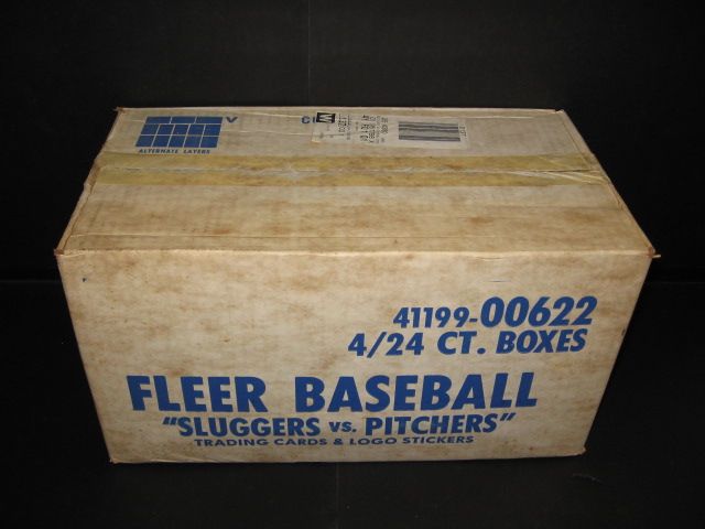 1986 Fleer Baseball Sluggers vs. Pitchers Factory Set Case (4/24)