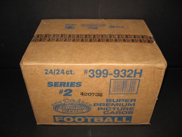 1993 Topps Stadium Club Football Series 2 Case (Hobby) (24 Box)