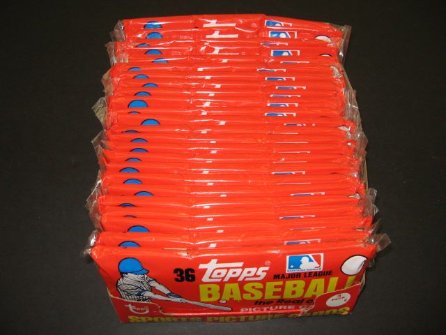 1983 Topps Baseball Unopened Grocery Rack Pack Box