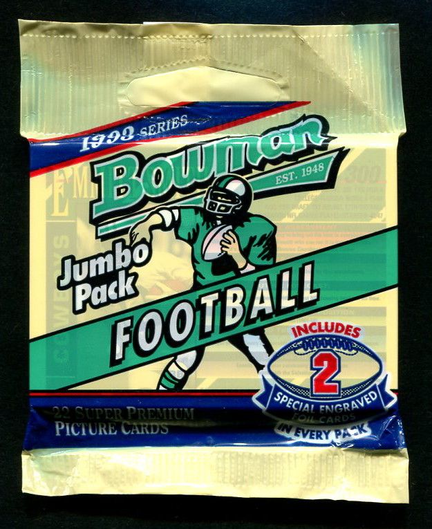 1993 Bowman Football Unopened Jumbo Pack