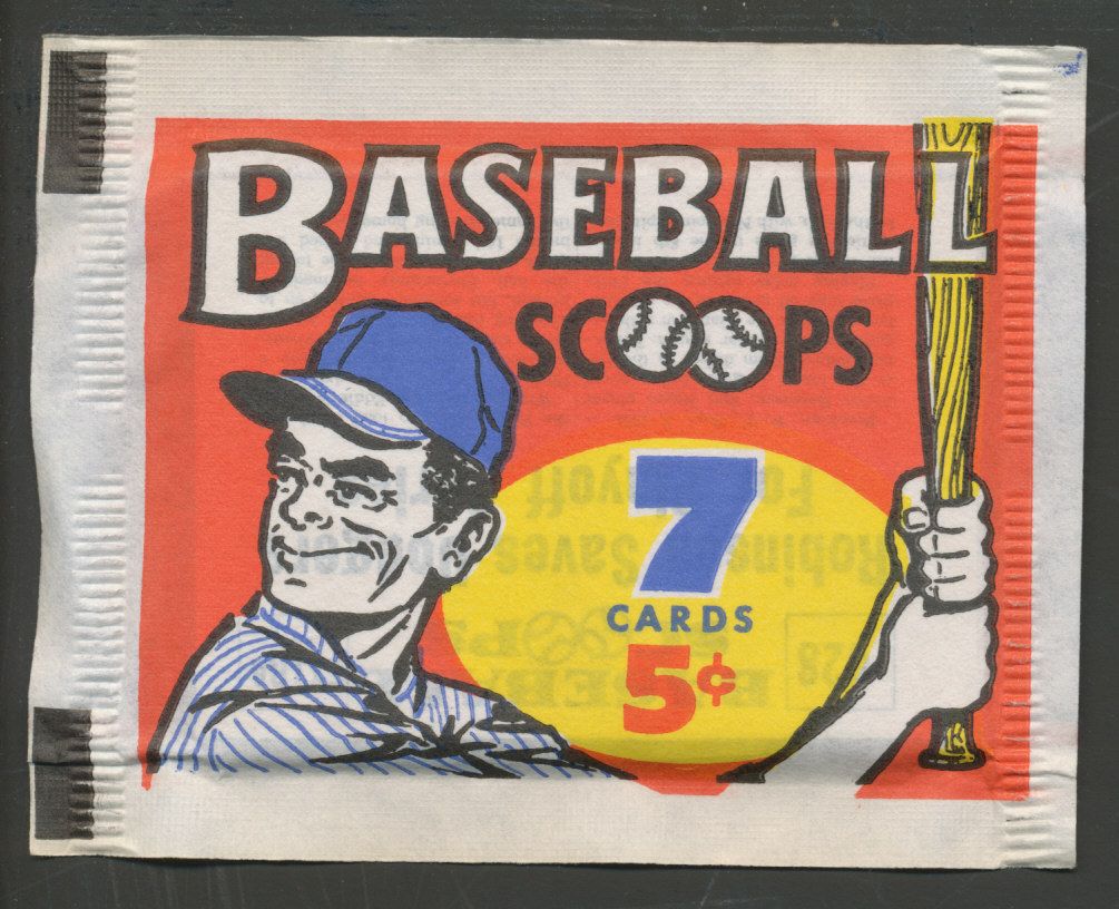 1961 Nu-Card Baseball Scoops Unopened Pack