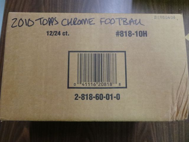 2010 Topps Chrome Football Case (Hobby) (12 Box)
