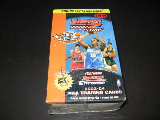 2003/04 Bowman Basketball Rookies and Stars Blaster Box (6/7)