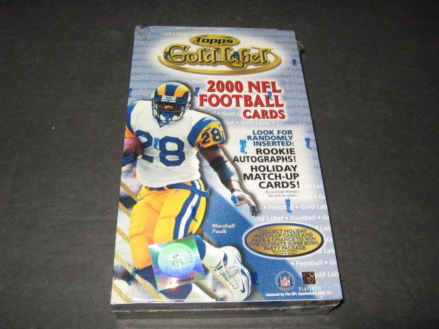 2000 Topps Gold Label Football Box (Retail)