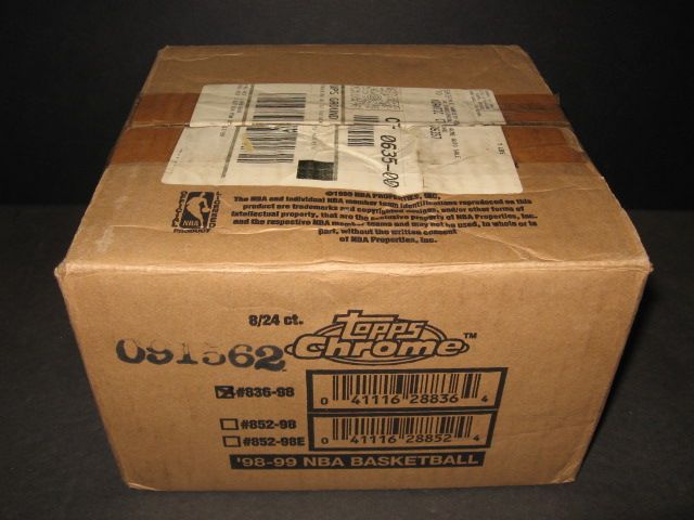 1998/99 Topps Chrome Basketball Case (Retail) (8 Box)