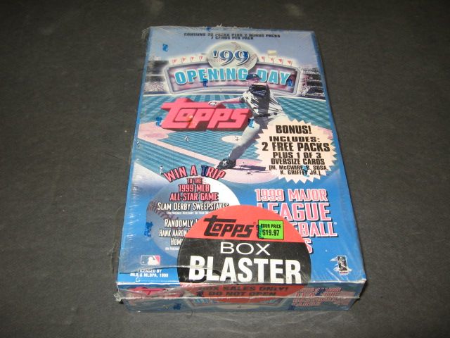 1999 Topps Opening Day Baseball Blaster Box (22/7)