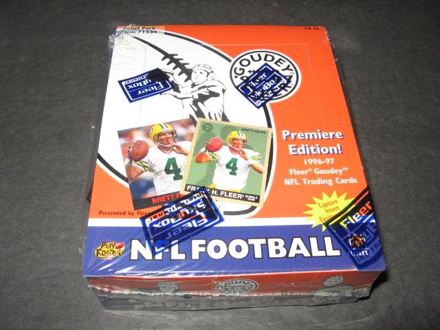 1996 Fleer Goudey Premiere Edition Football Box (Retail)