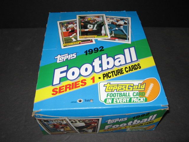 1992 Topps Football Series 1 Rack Box