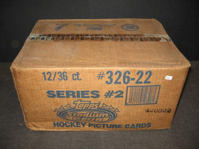 1992/93 Topps Stadium Club Hockey Series 2 Case (12 Box) (326-22)