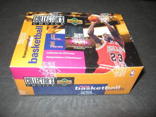 1995/96 Upper Deck Collector's Choice Basketball Series 1 Box (French) (30/10)