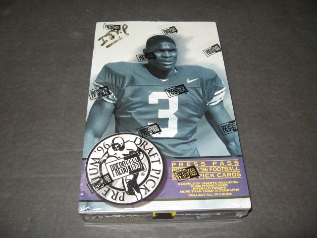 1996 Press Pass Draft Picks Football Box