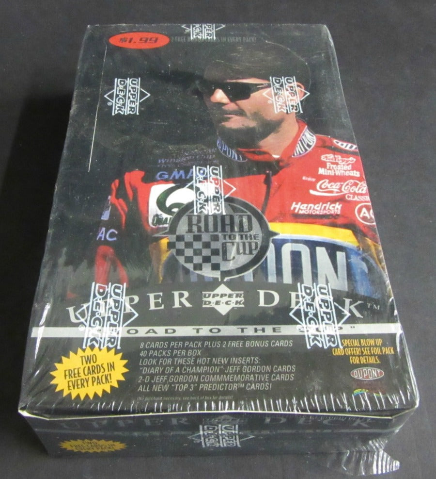 1996 Upper Deck Road To The Cup Racing Race Cards Box (Retail)