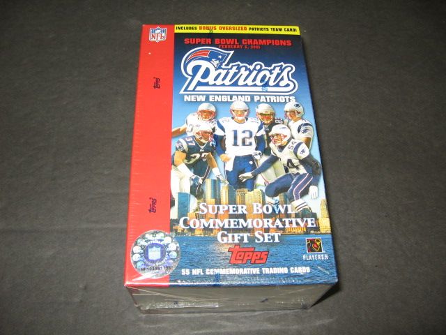 2005 Topps Football New England Patriots Super Bowl Factory Set