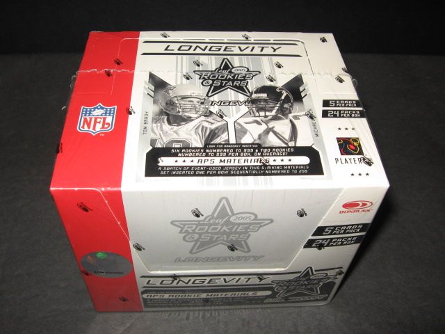 2005 Leaf Rookies & Stars Longevity Football Box (Hobby)