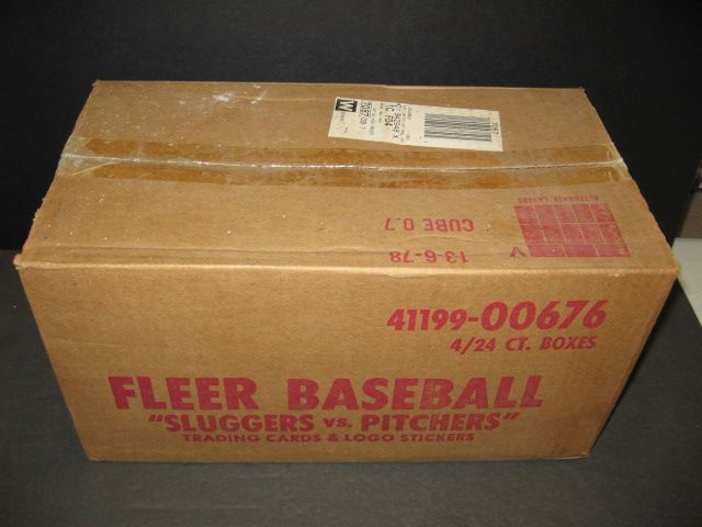 1987 Fleer Baseball Sluggers vs. Pitchers Factory Set Case (4/24)