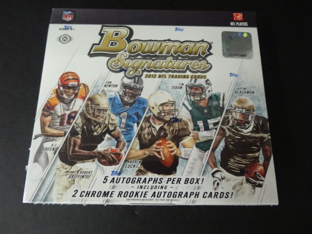 2012 Bowman Signatures Football Box (Hobby)