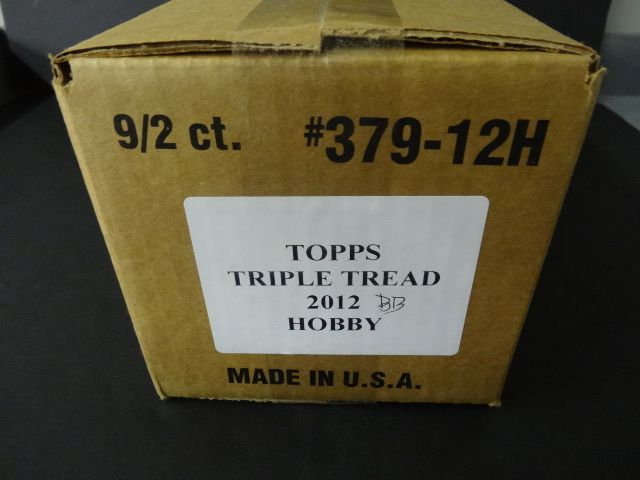 2012 Topps Triple Threads Baseball Case (Hobby) (9 Box)