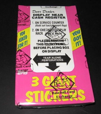 1986 Topps Garbage Pail Kids Series 1 Giant Stickers Unopened Box (BBCE) (Non)