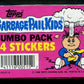 1986 Topps Garbage Pail Kids Series 5 Jumbo Cello Pack