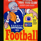 1989 Topps Football Unopened Wax Pack