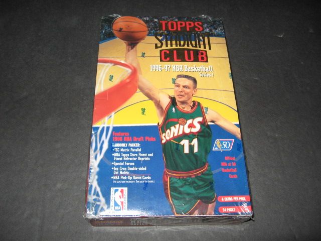 1996/97 Topps Stadium Club Basketball Series 1 Box (Retail)