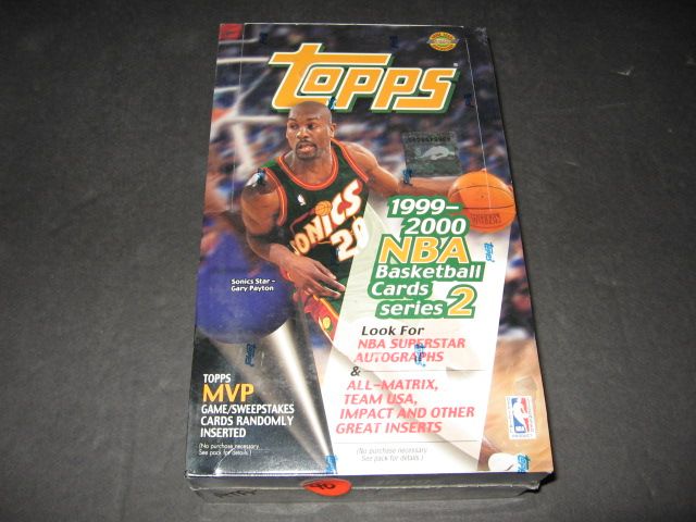1999/00 Topps Basketball Series 2 Jumbo Box (HTA)