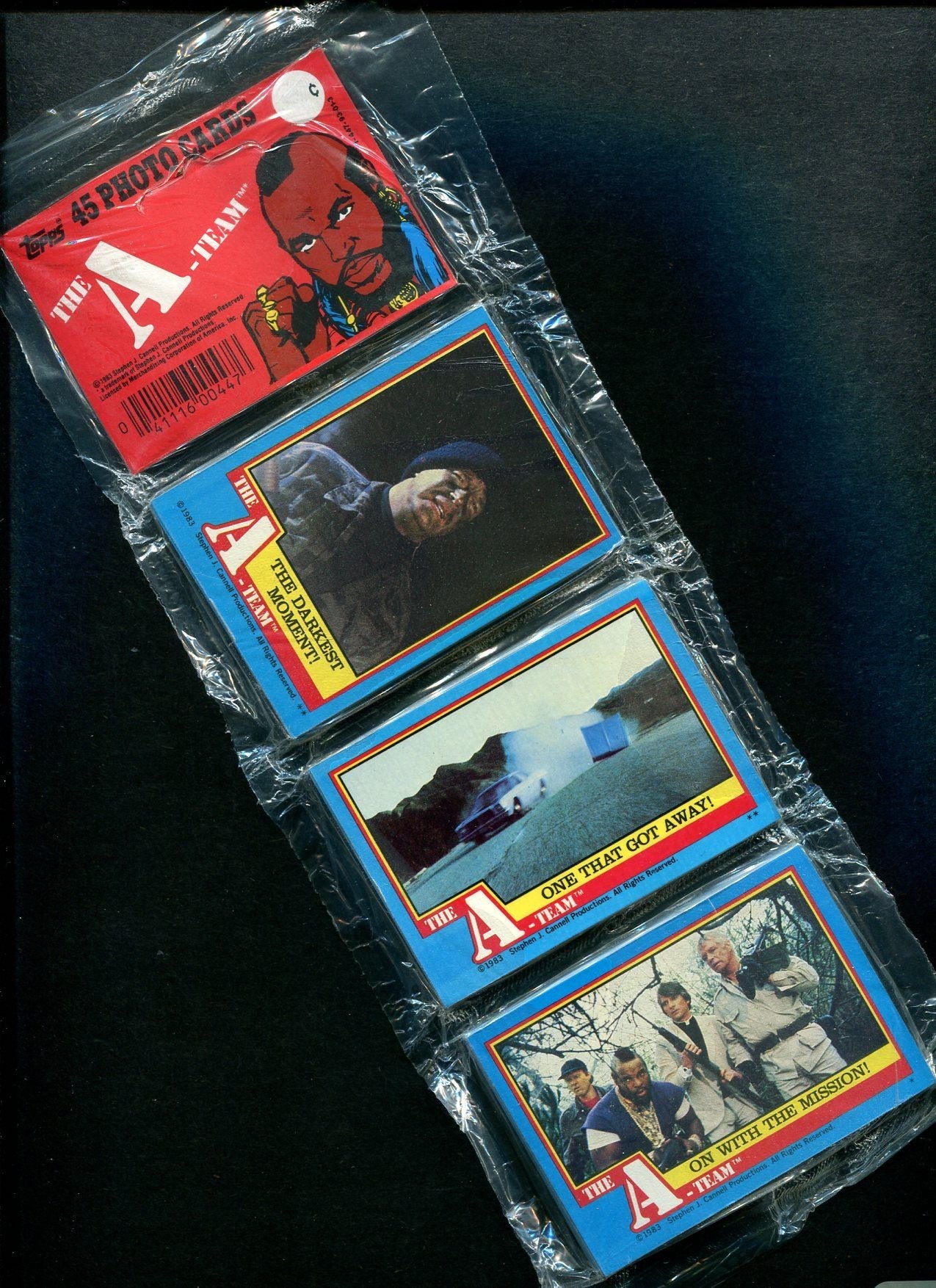 1983 Topps The A-Team Unopened Rack Pack (Authenticate)