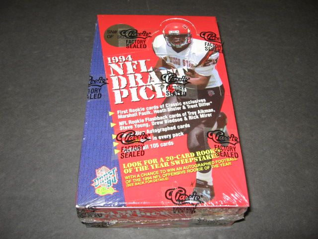 1994 Classic NFL Draft Picks Football Box
