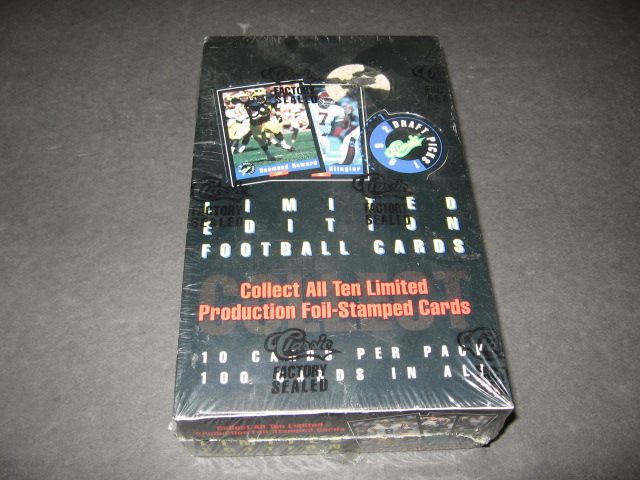 1992 Classic Football Draft Picks Box