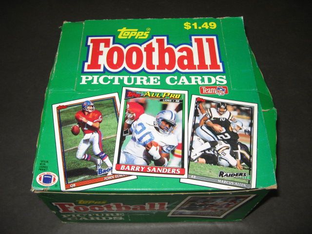 1991 Topps Football Jumbo Box