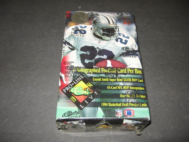 1994 Classic Pro Line Live Football Box