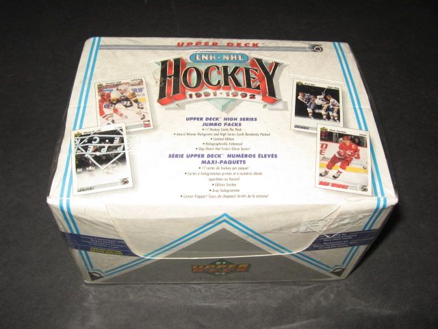 1991/92 Upper Deck Hockey High Series Jumbo Box (English)