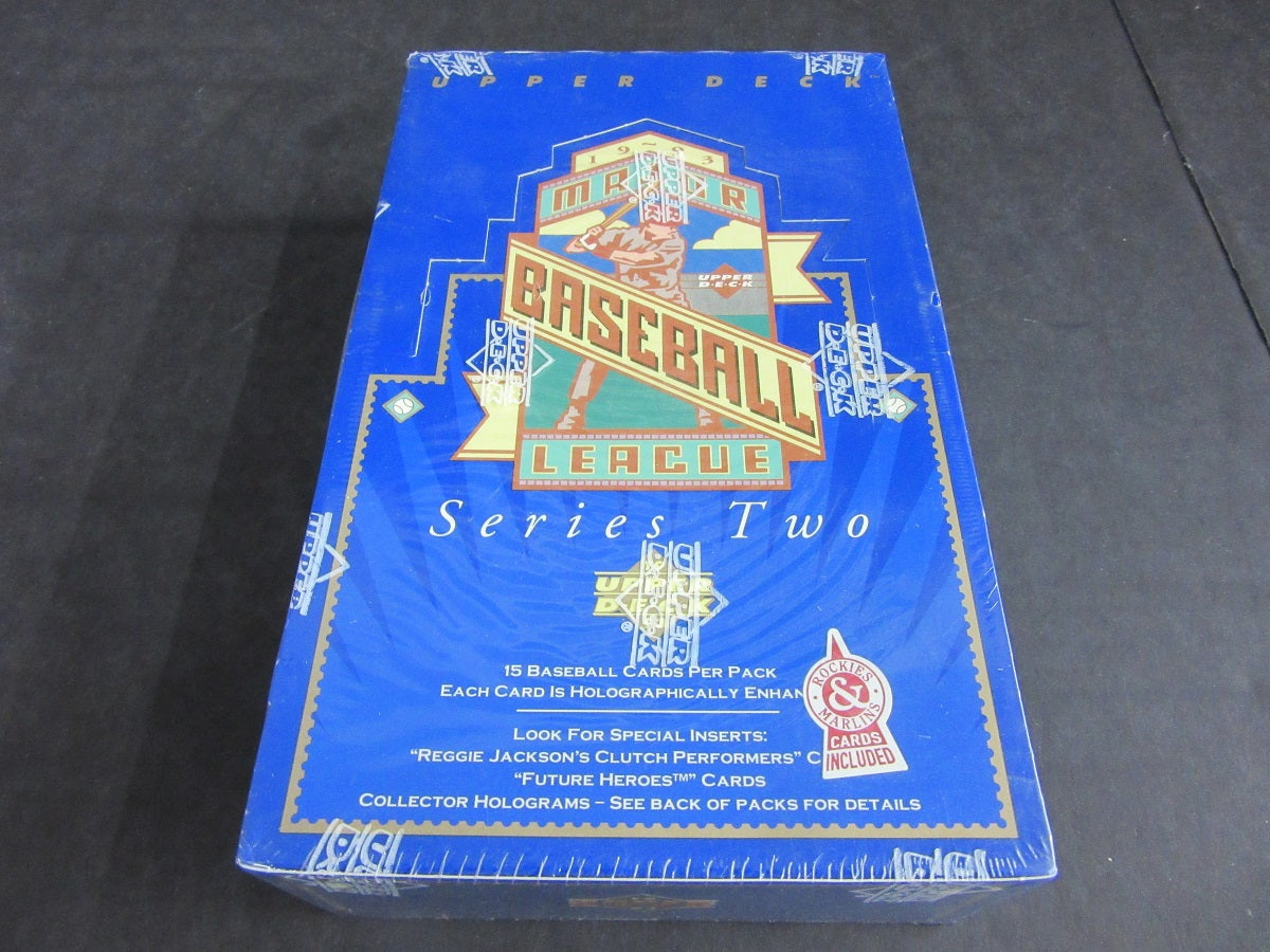 1993 Upper Deck Baseball Series 2 Box (Retail)