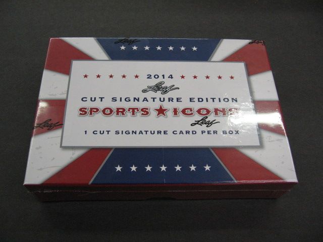 2014 Leaf Cut Signature Sports Icons Box (Hobby)