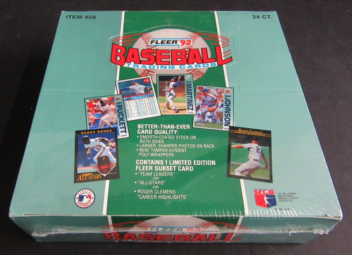 1992 Fleer Baseball Cello Box (24/31)