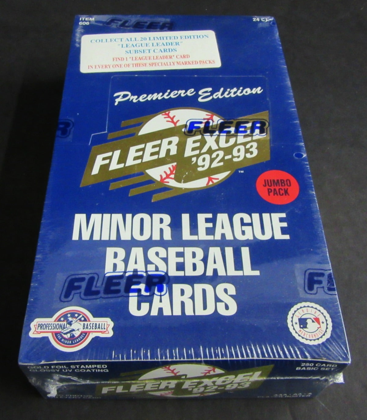1992/93 Fleer Excel Baseball Jumbo Box (24/)