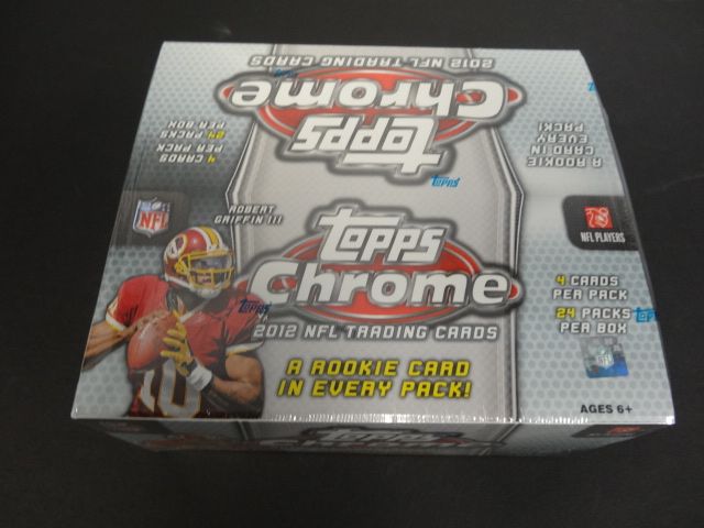 2012 Topps Chrome Football Box (Retail)