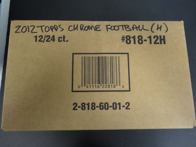 2012 Topps Chrome Football Case (Hobby) (12 Box)