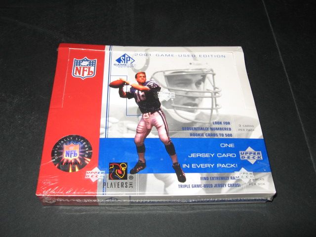 2001 Upper Deck SP Game Used Football Box (Hobby)
