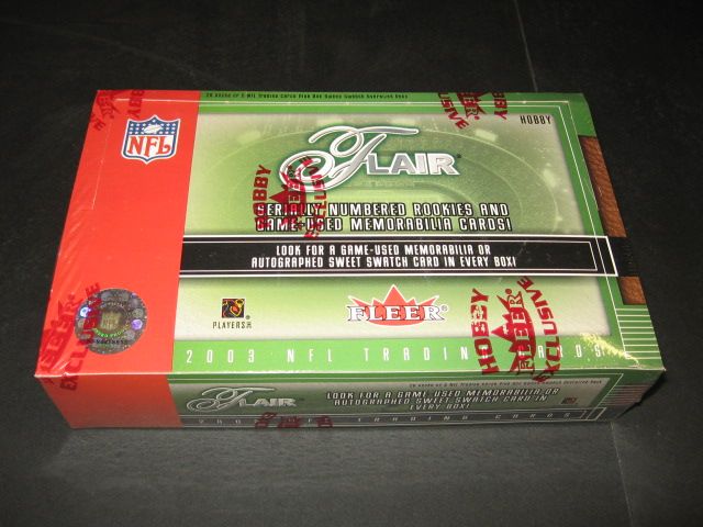 2003 Fleer Flair Football Box (Hobby)