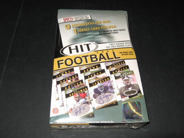 2003 Sage Hit Football Box (Hobby)