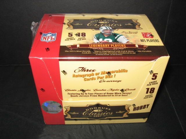 2007 Donruss Classics Football Box (Hobby)