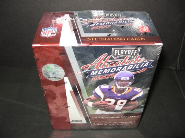ゲームセンター・ゲームカード PLAY OFF ABSOLUTE MEMORABILIA 2007 Playoff Absolute Memorabilia Football Box (Hobby) – Baseball