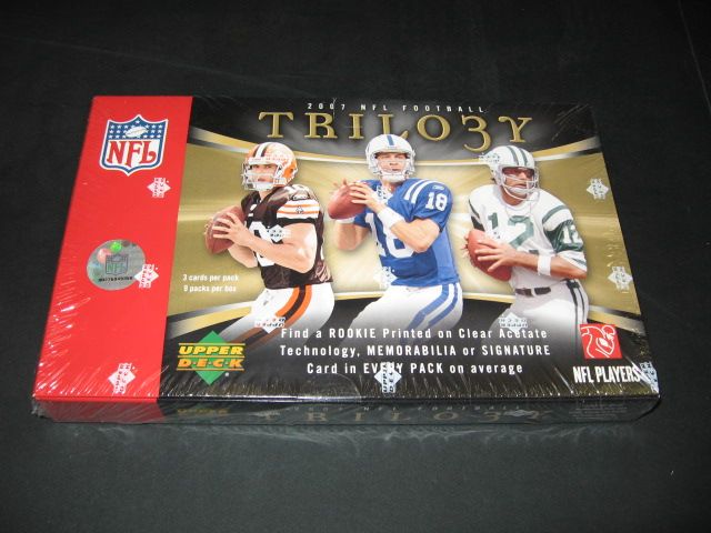 2007 Upper Deck Trilogy Football Box (Hobby)